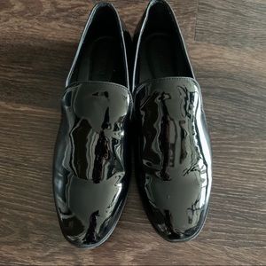Express Men Patent Loafers Sz 12 Black